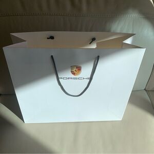 Porsche White Shopping Bag